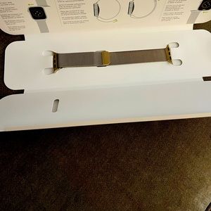 Apple watchband gold mesh